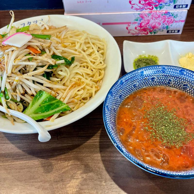 冷やしトマトもりタンメン 麺大盛り(極濃湯麺フタツメ郡山鳴神店)