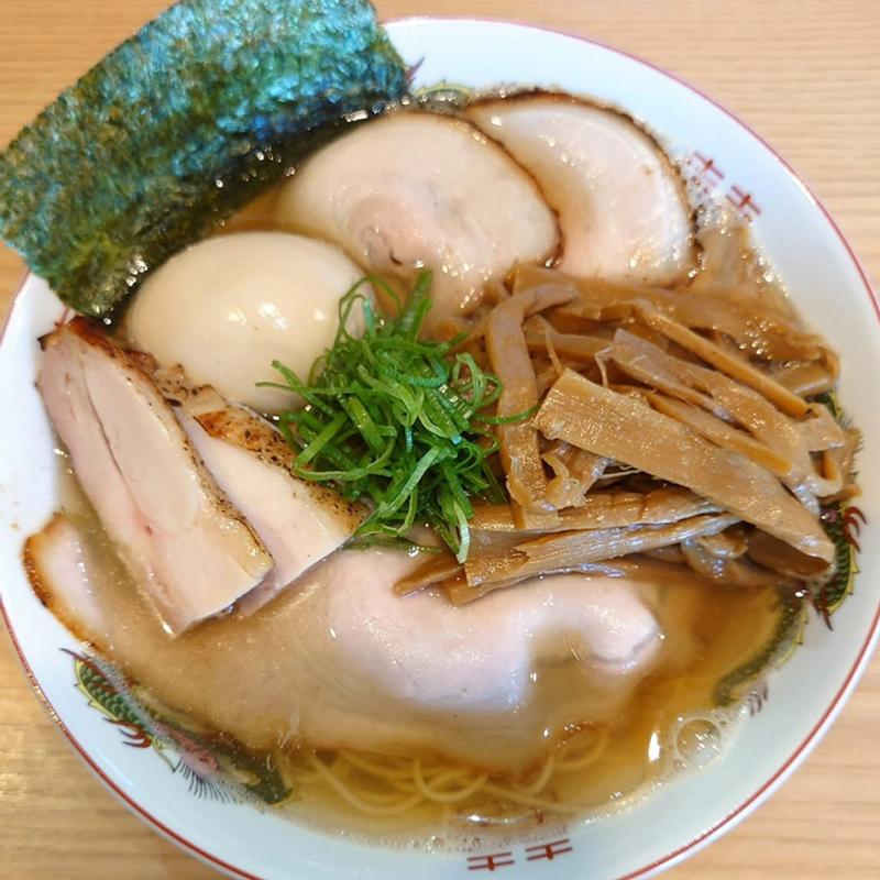 塩煮干しそば チャーシュー メンマ 味玉(らぁ麺みずがめ食堂)