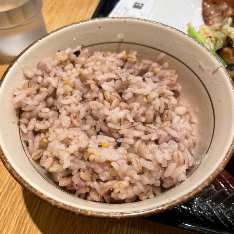 茄子と豚肉のコク旨味噌炒め定食、麦みそ汁(大戸屋ごはん処 川崎銀柳街店)