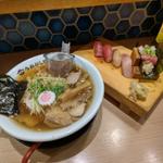 プレミアム貝出汁らーめん＋握り五貫