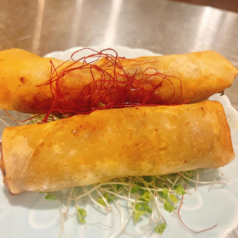 羊肉春巻き(新赤坊（ニューあかんぼ）ジビエと中華とお酒)