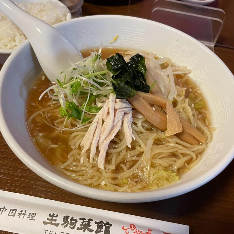 和風冷しラーメン(生駒菜館)