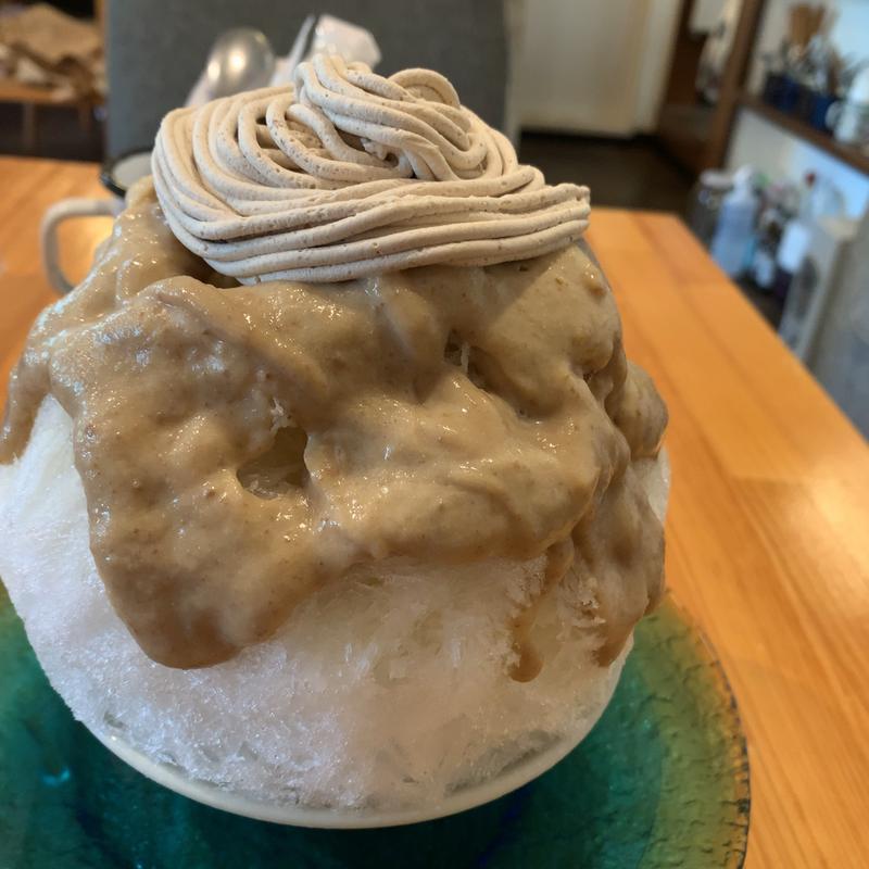 季節のかき氷(栗)(カフェはなはな)