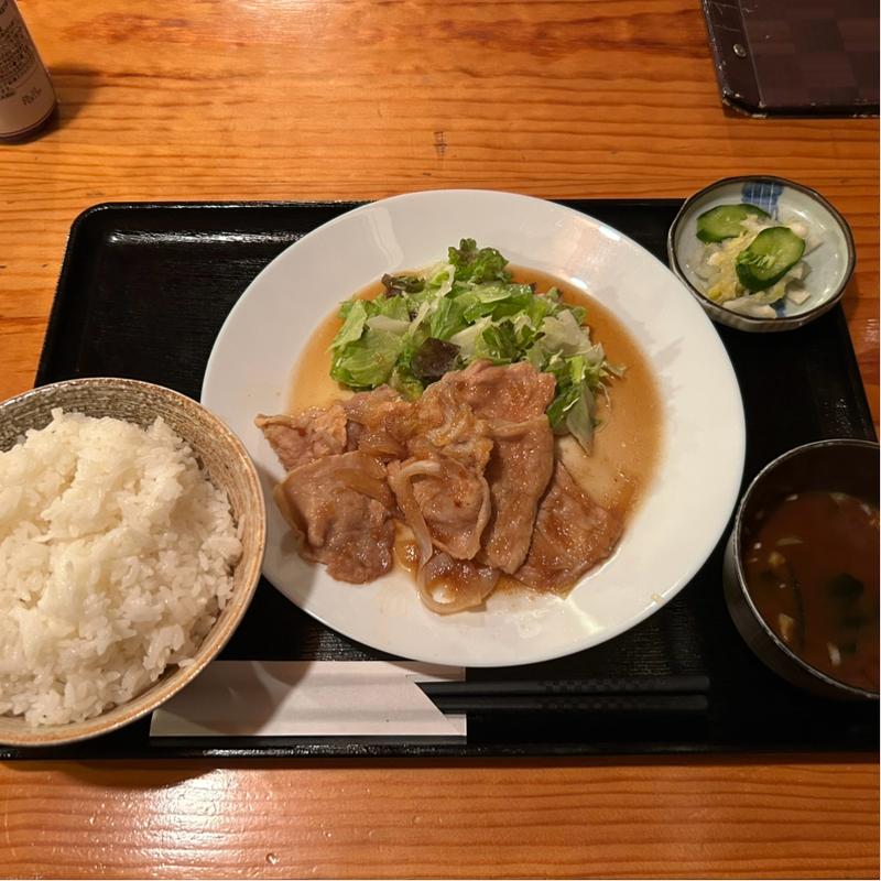 生姜焼き定食(レストラン【ママのごはん】)