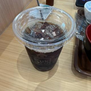 牛小鉢ソーセージエッグ朝食　アイスコーヒーL