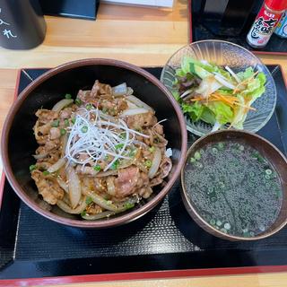 牛カルビ丼セット