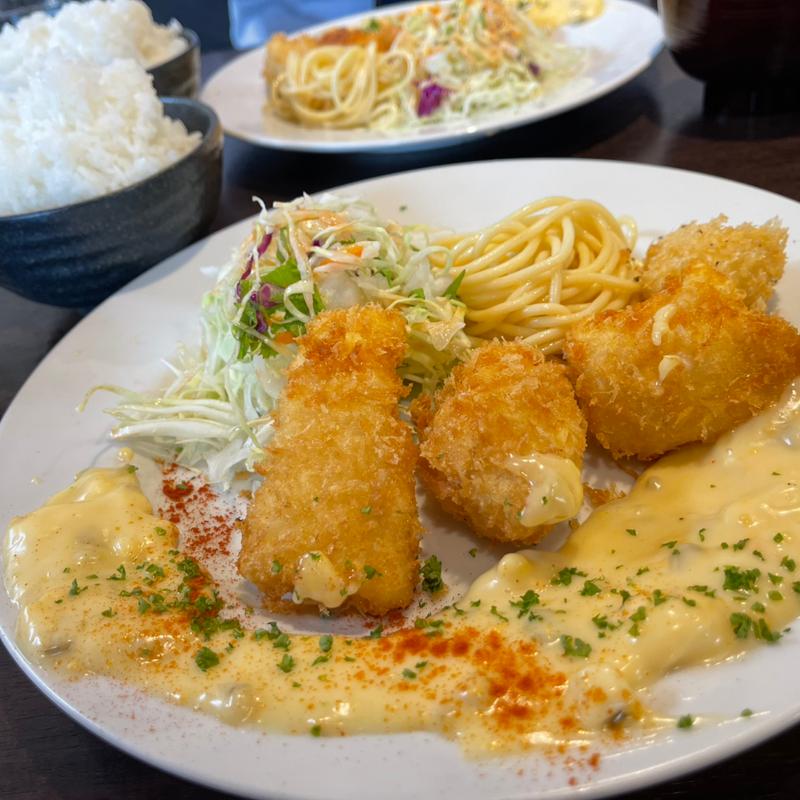 白身魚フライMサイズ　大盛り(洋食 ツバキ亭)