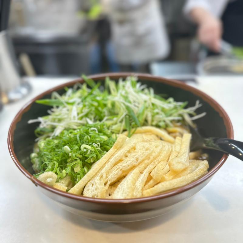 カレーうどん　きざみ　ネギダブル(なんばうどん)