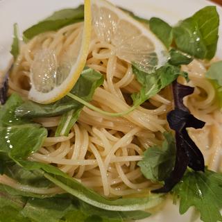 鯛出汁とレモンの冷製スパゲティ