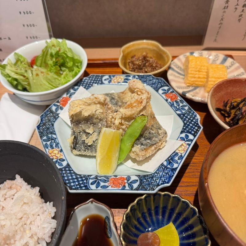 日替わりランチ鯖竜田揚げ(食堂みづ木)