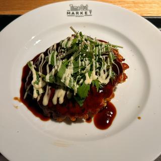 黒毛和牛牛すじコンニャクお好み焼き