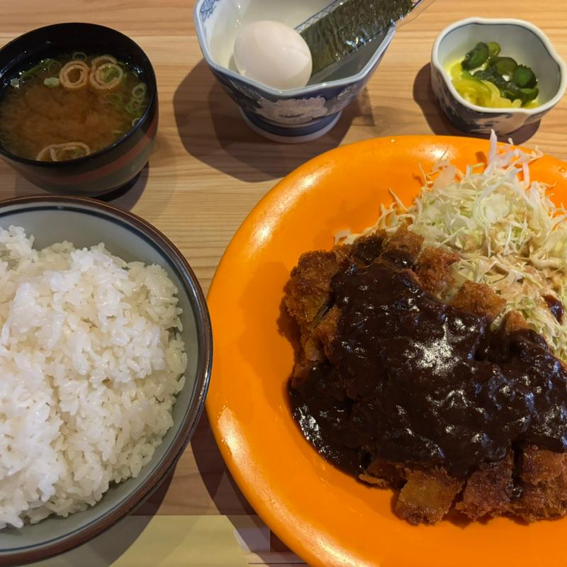 トンカツ定食(大衆食堂 ウオカネ)