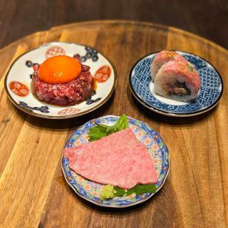 本日のお勧め3種和牛お刺身盛り合わせ