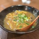 カレーうどん　きざみ　ねぎ