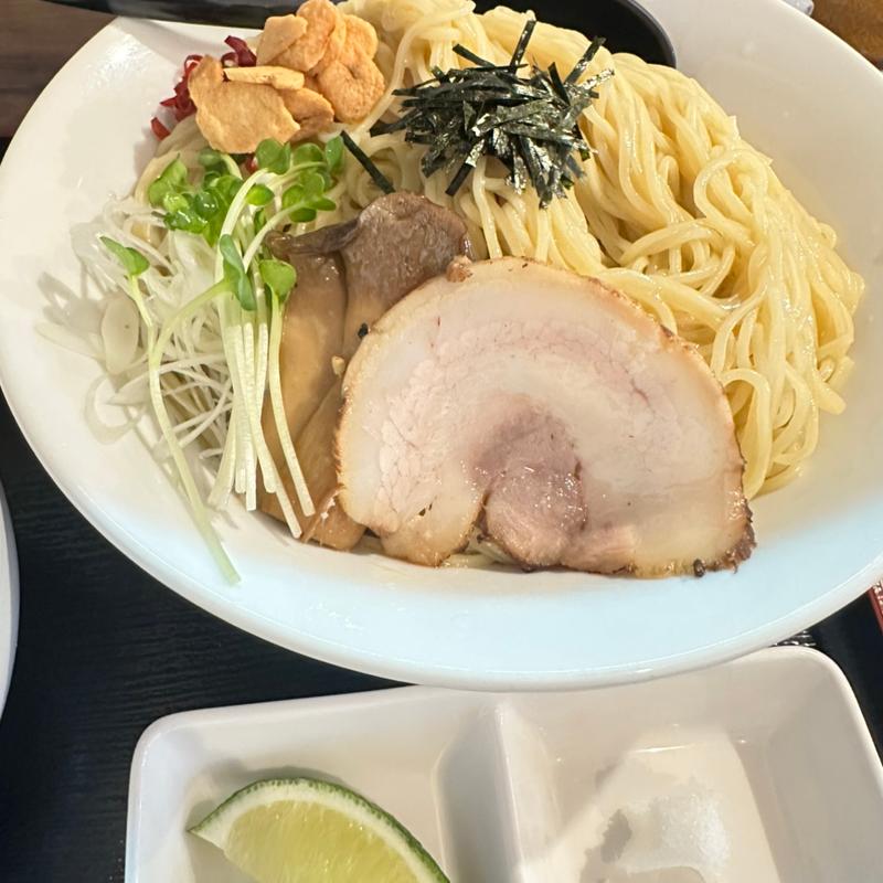 醤油つけ麺塩ライム(麺処まるよし)
