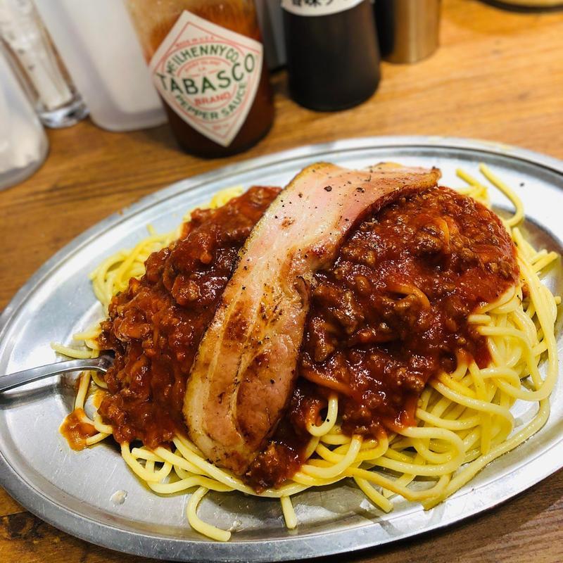 ミートソース ベーコン(スパゲッティーのパンチョ 新宿店)