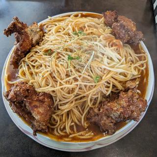 唐揚げあんかけスパ 大盛り