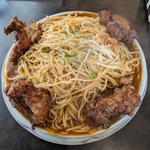 唐揚げあんかけスパ 大盛り