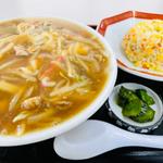サンマーメン+半チャーハン