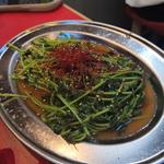 にんにく豆苗炒め
