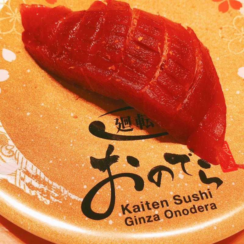 本マグロ赤身漬け(立喰鮨 銀座おのでら)