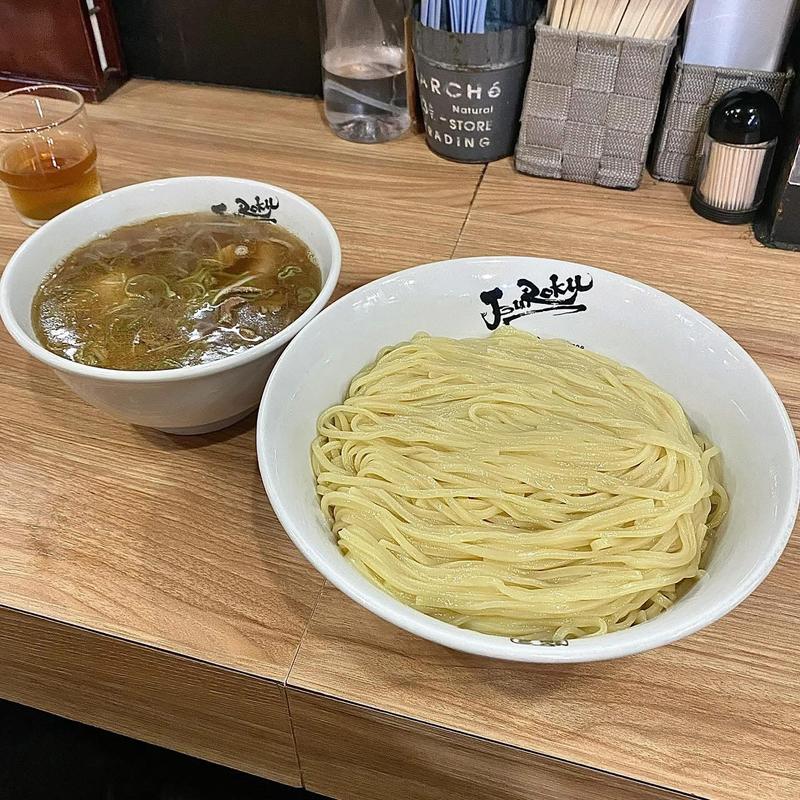 醤油つけ麺 麺350g(麺屋丈六 キーノ和歌山)