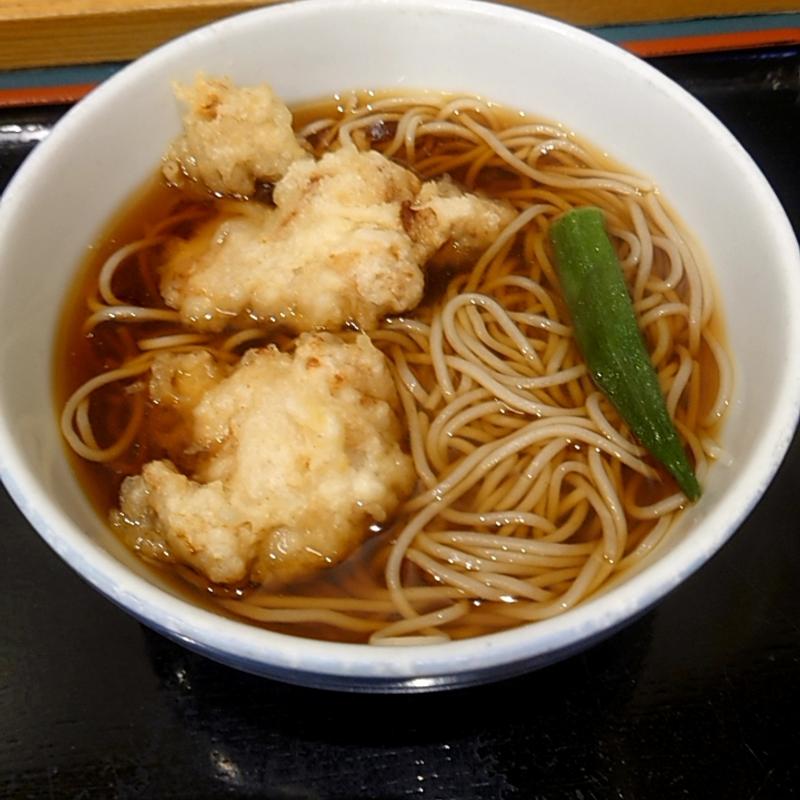 鳥からそば(小諸そば 三越前店)