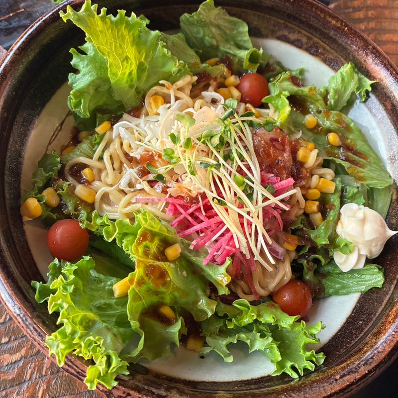 名物ラーメンサラダ(北の味紀行と地酒 北海道 飯田橋駅前店)