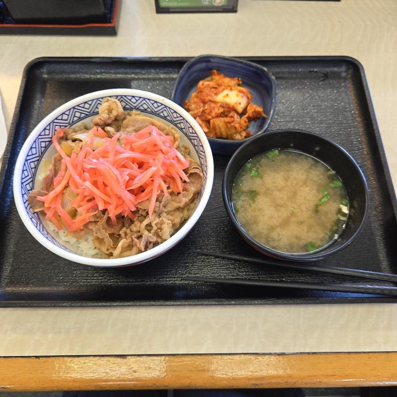 牛丼【キムチセット】(吉野家 ５０号線バイパス太田店)