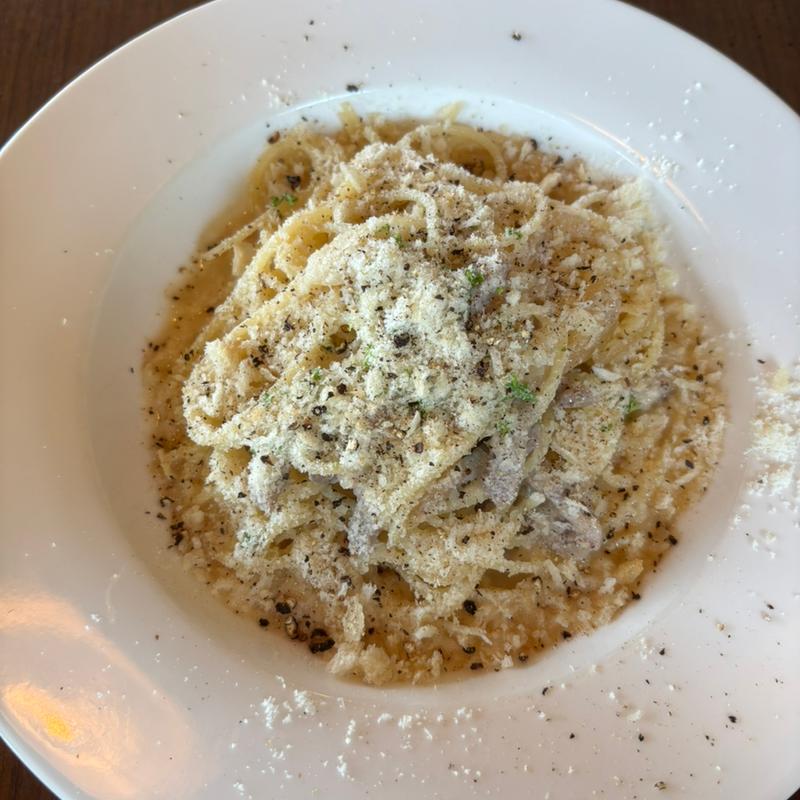 ローズポークと黒胡椒パスタ(葡萄酒キッチンバルCasares （Casares）)