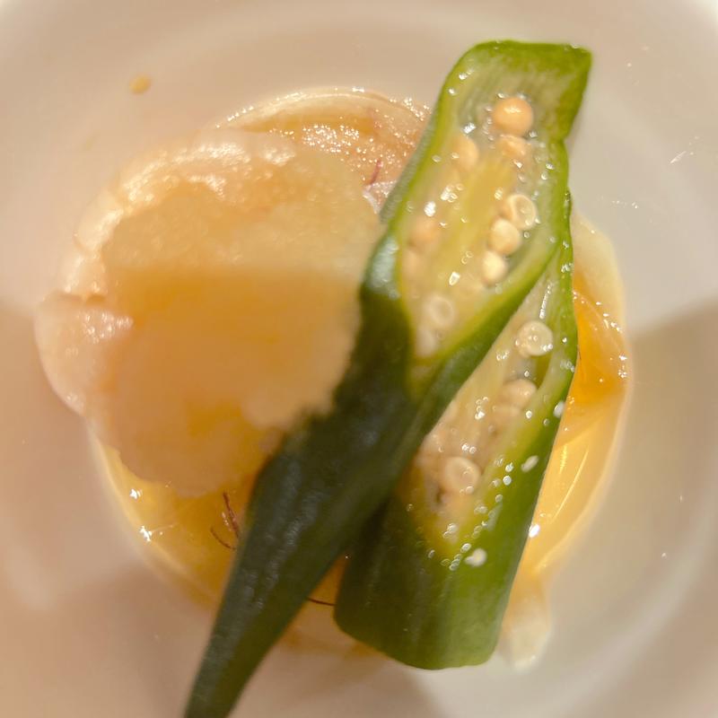 ホタテとオクラのマリネ(ヱビスバー 札幌アピア店 (YEBISU BAR Sapporo Apia))