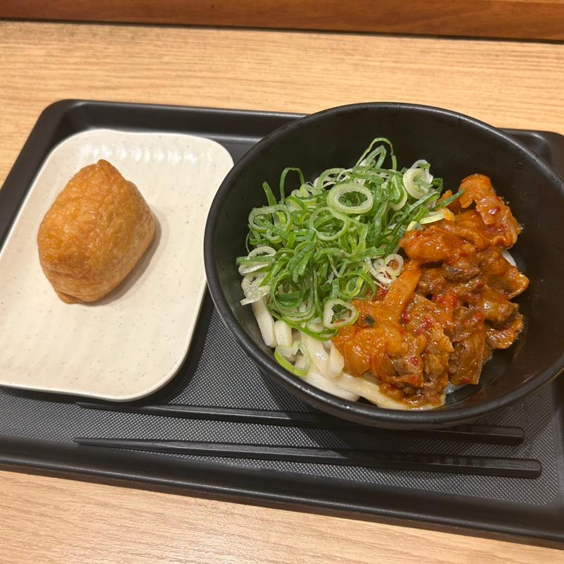 牛すじうどん冷(手打うどん がんちゃん 本町店)