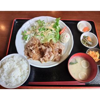 白金豚のしょうが焼き