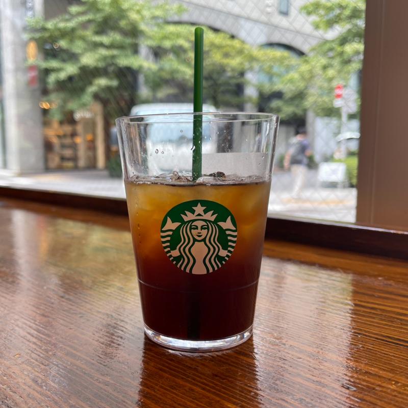 アイスカフェアメリカーノ(スターバックスコーヒー 銀座松屋通り店)