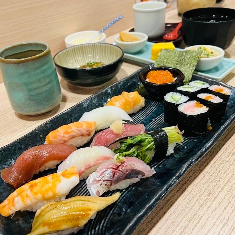 寿司ランチ大盛り(博多寿司処 尾之上)