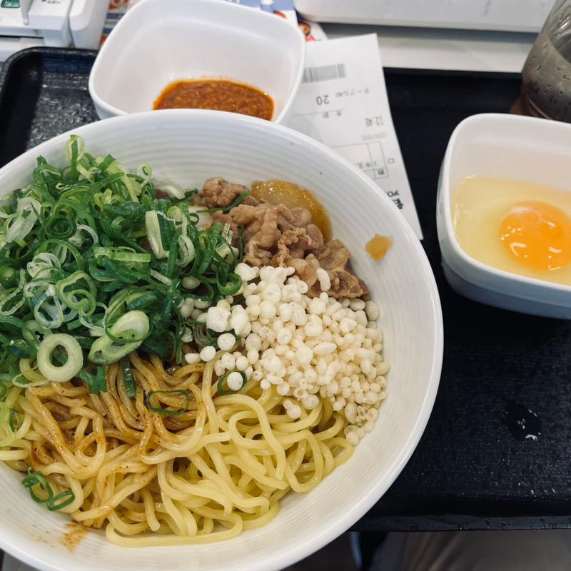 牛玉スタミナまぜそば(吉野家 神谷町店)