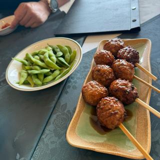 つくね　枝豆