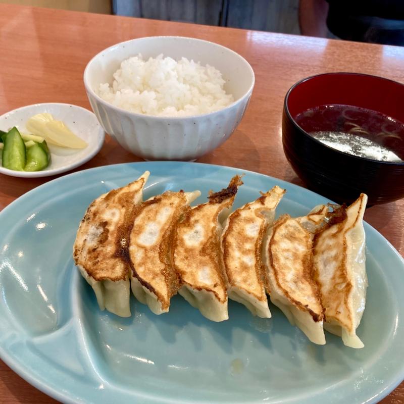 焼餃子定食(餃子の尊氏)