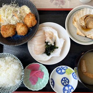 三種のほたて定食(もりや商店)