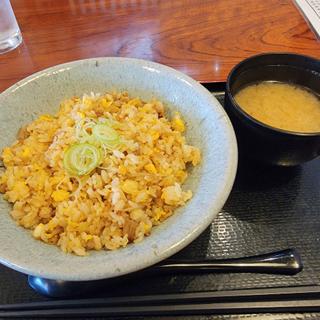 なめたけチャーハン味噌汁付き