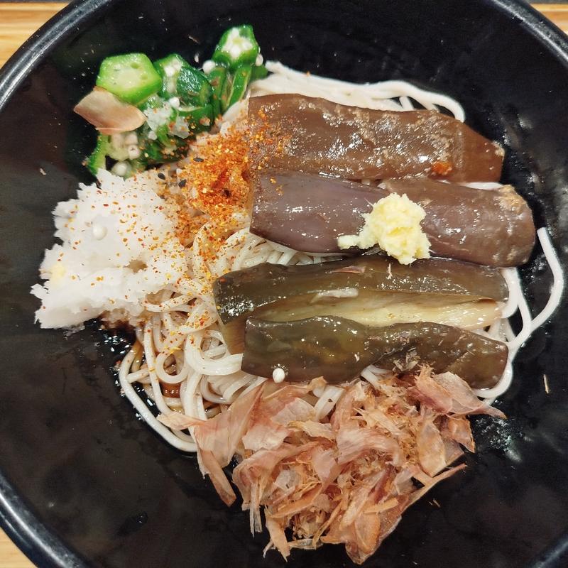 揚げナスおろしそば(小諸そば 銀座七丁目店)