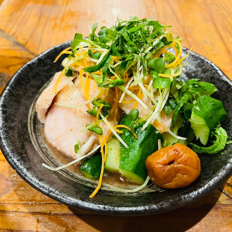 とりきゅうり梅サラダ(つきよし)