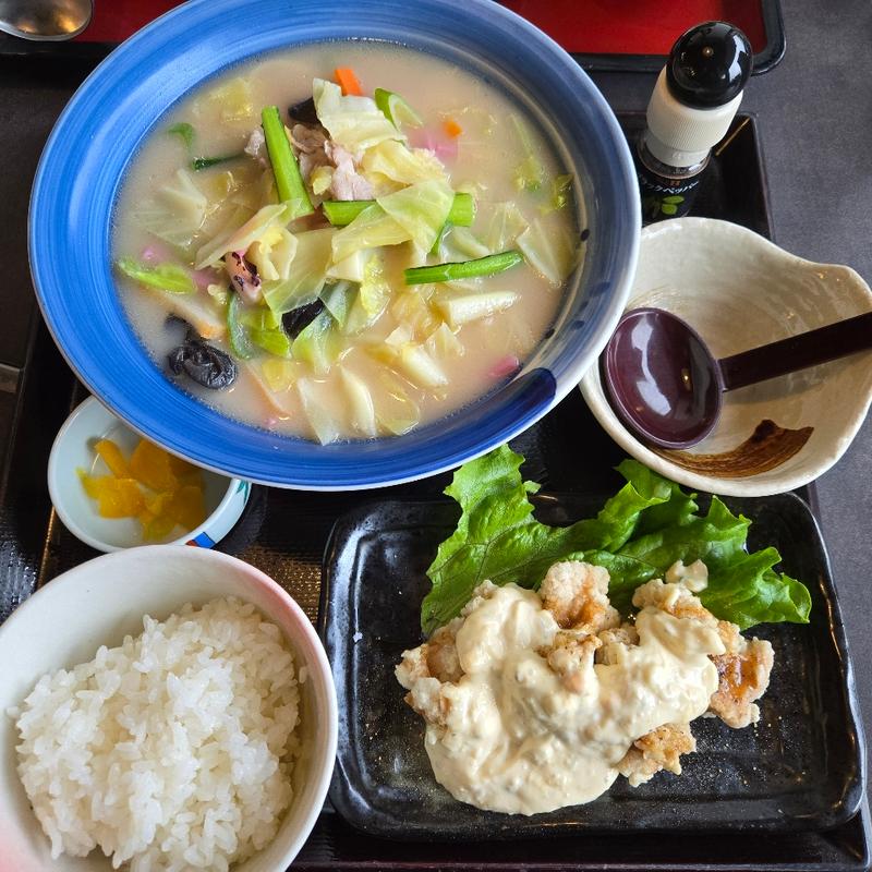 長崎ちゃんぽんうどん&定食セット(味の民芸 足利店 )