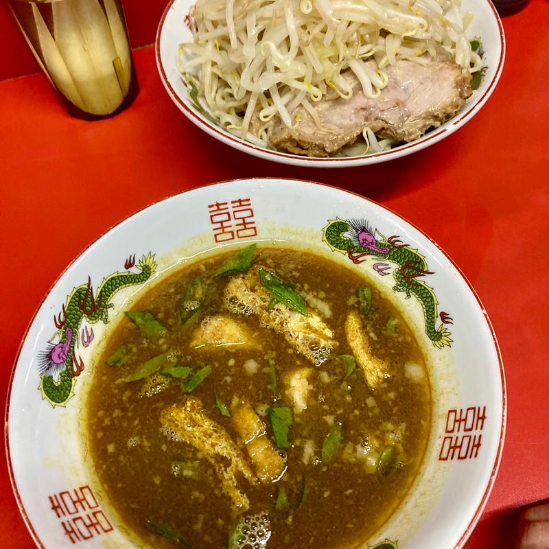 カレーつけ麺（ニンニク抜き、ヤサイちょいマシ）(ラーメン二郎  京都店)
