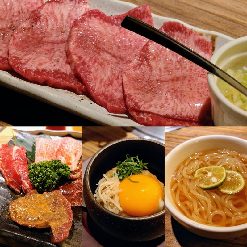 コース料理の一部(中野坂上 焼肉なかむら)