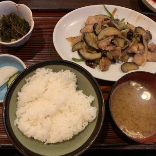 茄子炒め定食