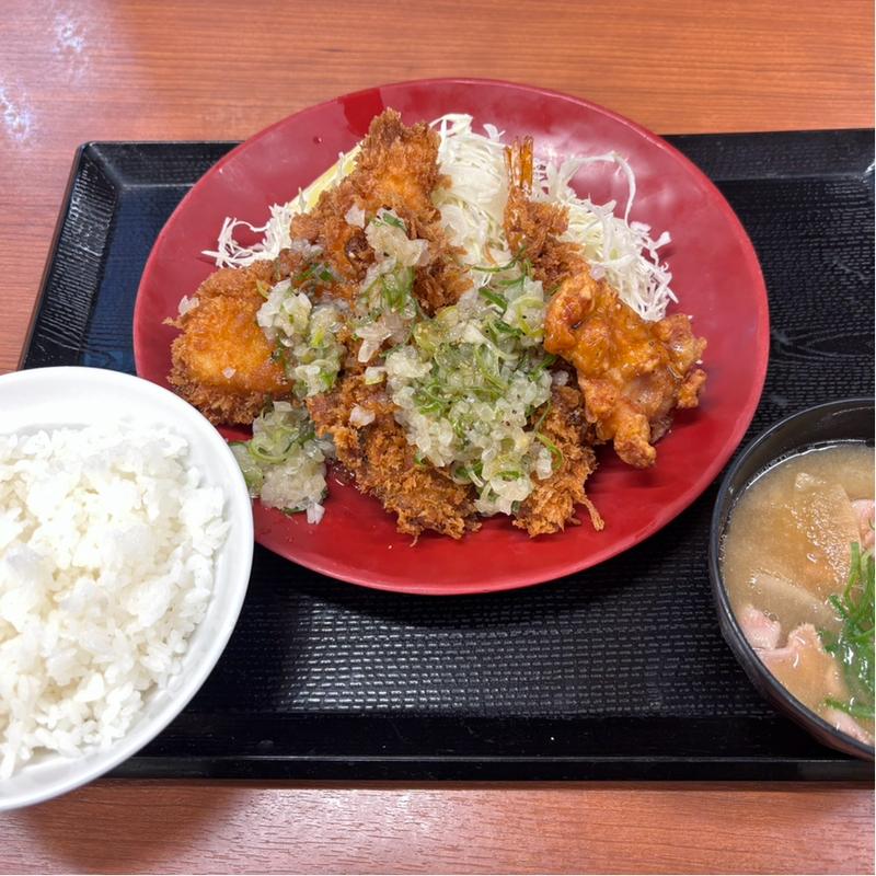 ねぎ塩カツ定食(かつや 愛知高浜店)