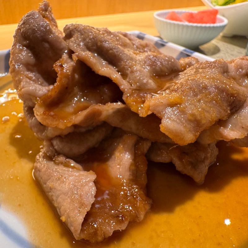 黒豚生姜焼き定食(割烹　おみたま)