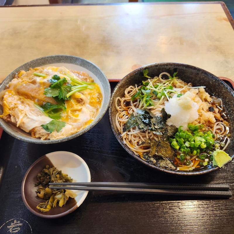かつ丼セット(そば処 岩市)