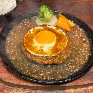 ハンバーグステーキセット+目玉焼き(札幌牛亭 南池袋店 )